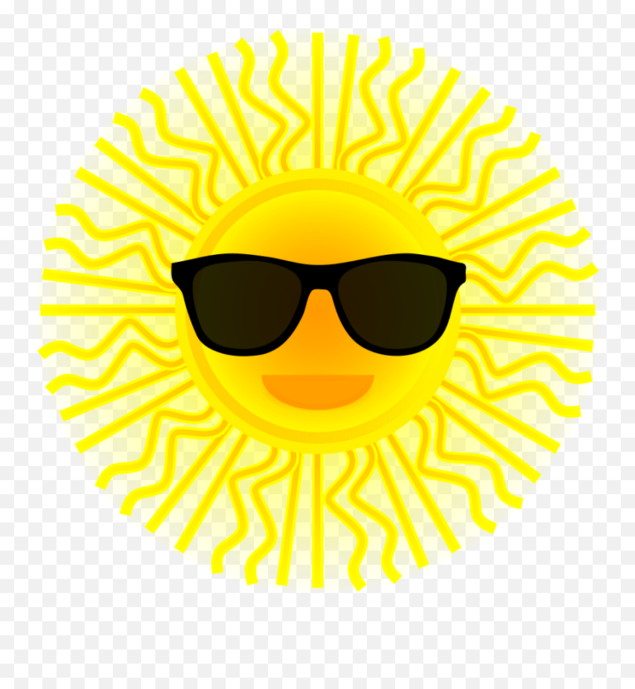 Sunglasses Clipart Vector Clip Art Free Design Image - Clipartix Sun With Sun Glass Png,Sunglasses Vector Png