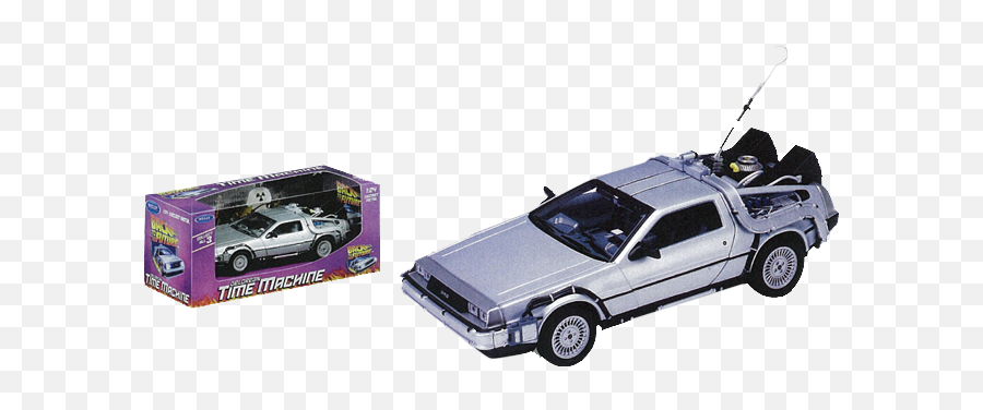 24 Scale Die - Back To The Future Delorean Diecast Png,Delorean Png