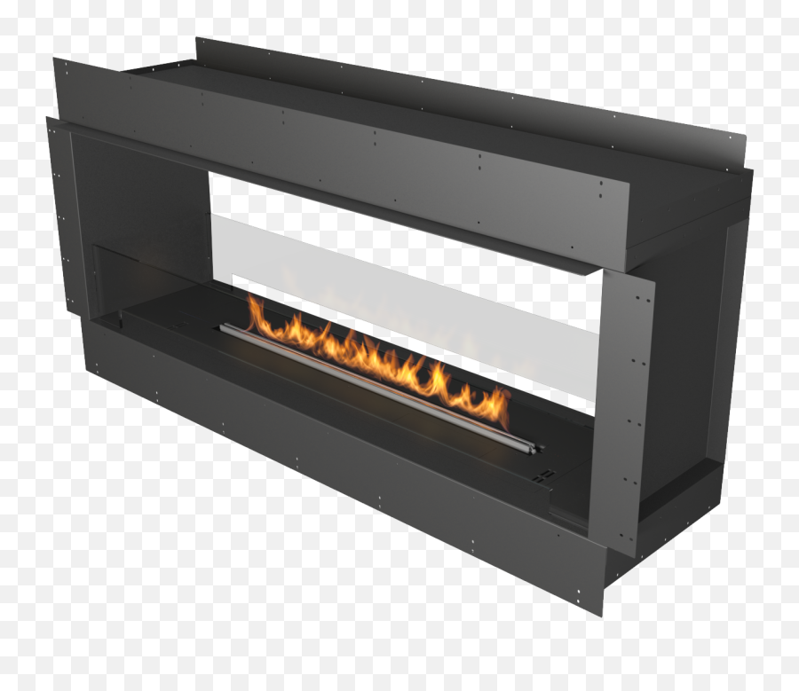 Forma Fireplace - Doublesided Firebox Planika Fireplace Png,Fireplace Fire Png