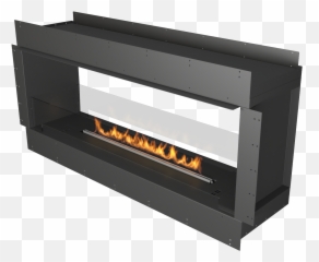 Forma Fireplace - doublesided firebox Planika Fireplace png