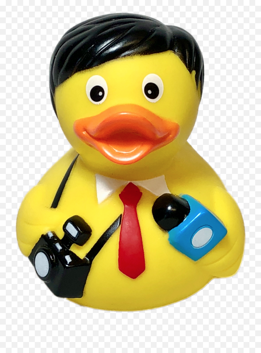 Download Hd News Reporter Rubber Duck - Rubber Duck Reporter Png,Rubber Duck Transparent Background