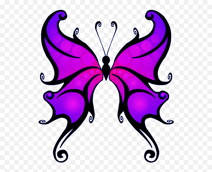 Purple Butterfly Clipart Hq Png Image - Beautiful Butterfly Hd Drawing,Purple Butterfly Png