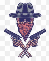 Set Of Bandits Holding Gun Png Bandit