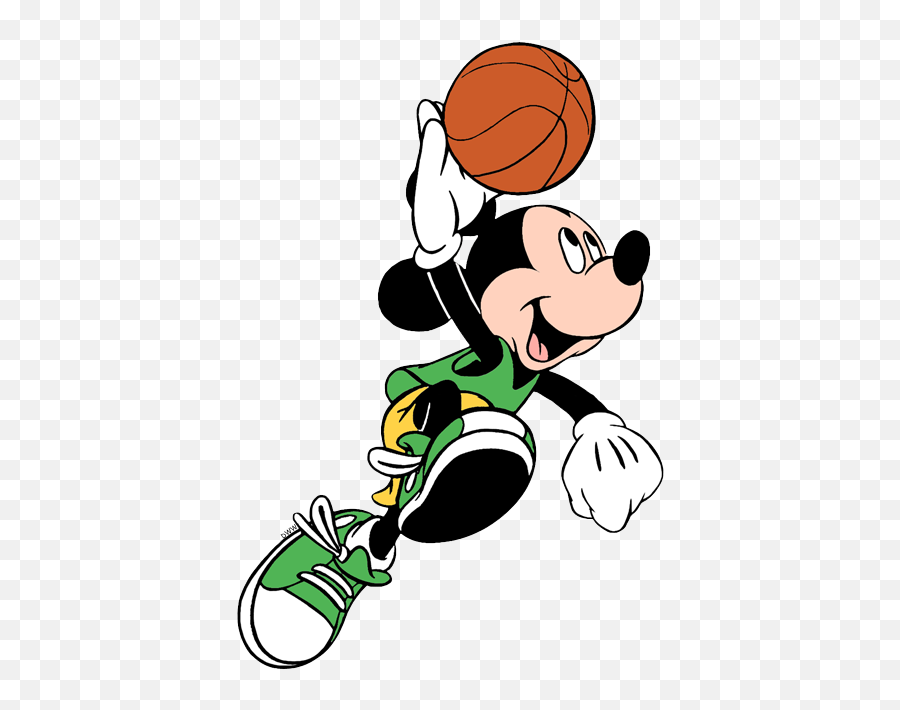 Download Minnie Mouse Clipart Basketball - Mickey Mouse Basketball Mickey Mouse Sports Png,Basketball Png Images