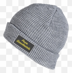 Waffle Beanie Grey U2014 Powe Snowboards - Beanie Png,Beanie Png