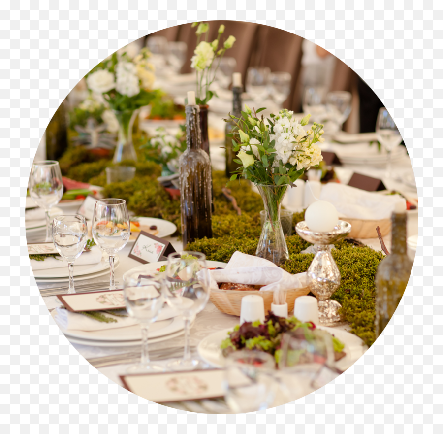 Wedding Banquet Dinner Table Setting - Wedding Png,Dinner Table Png