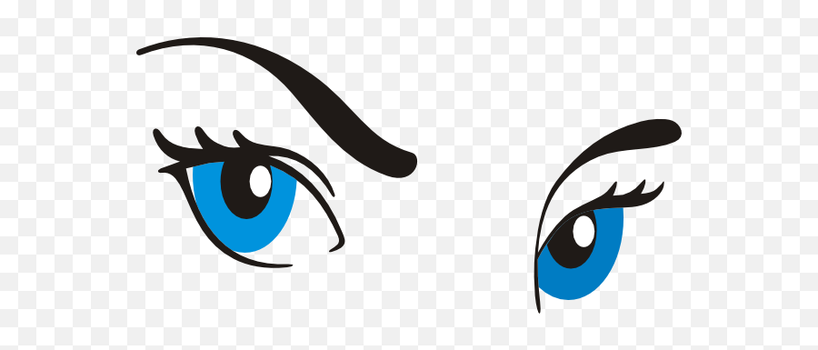Free Angry Eyebrows Png Download - Transparent Cartoon Blue Eyes,Angry Eyebrows Png