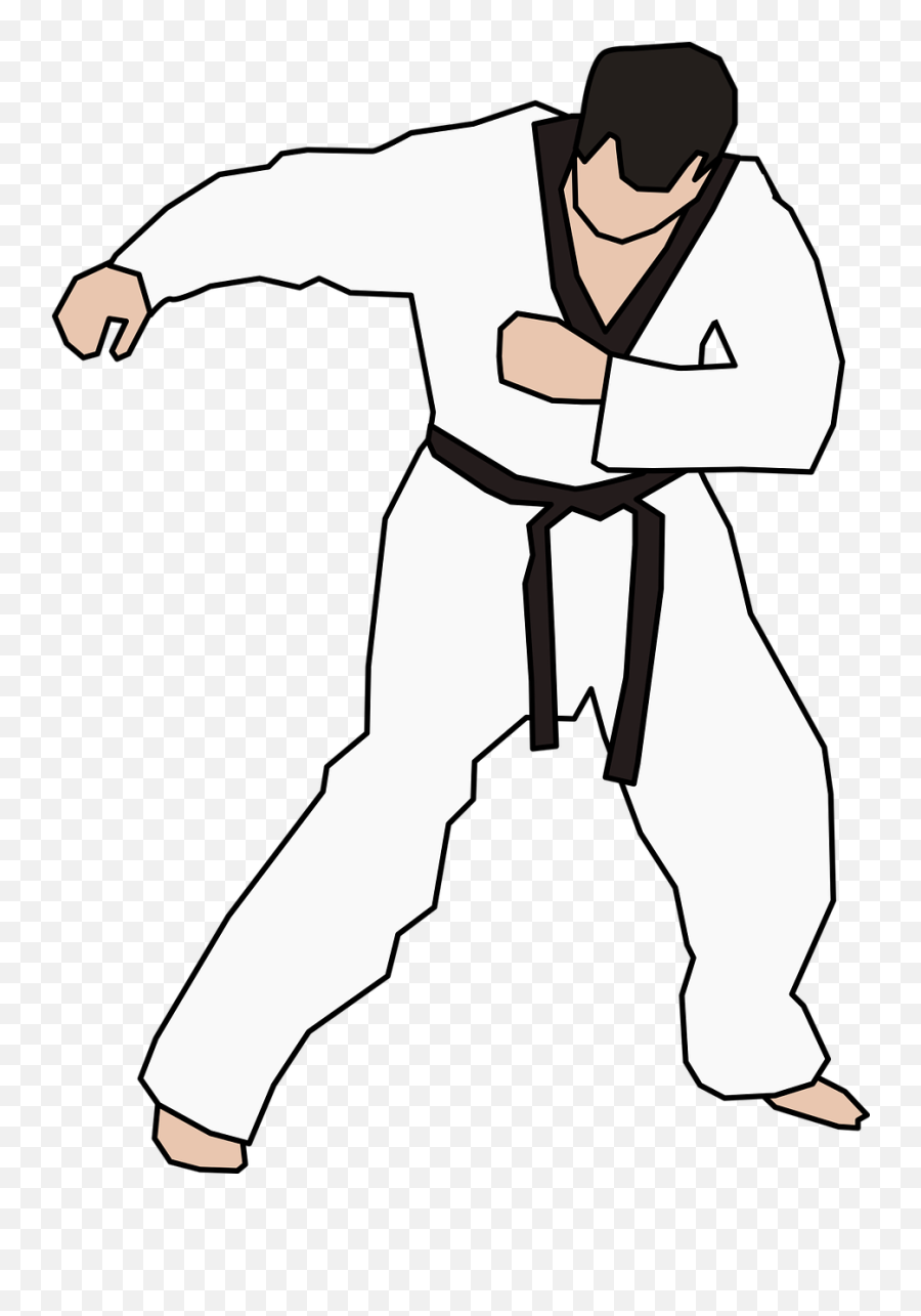 Black Belt Exercise Karate - Karate Clipart Png,Black Belt Png