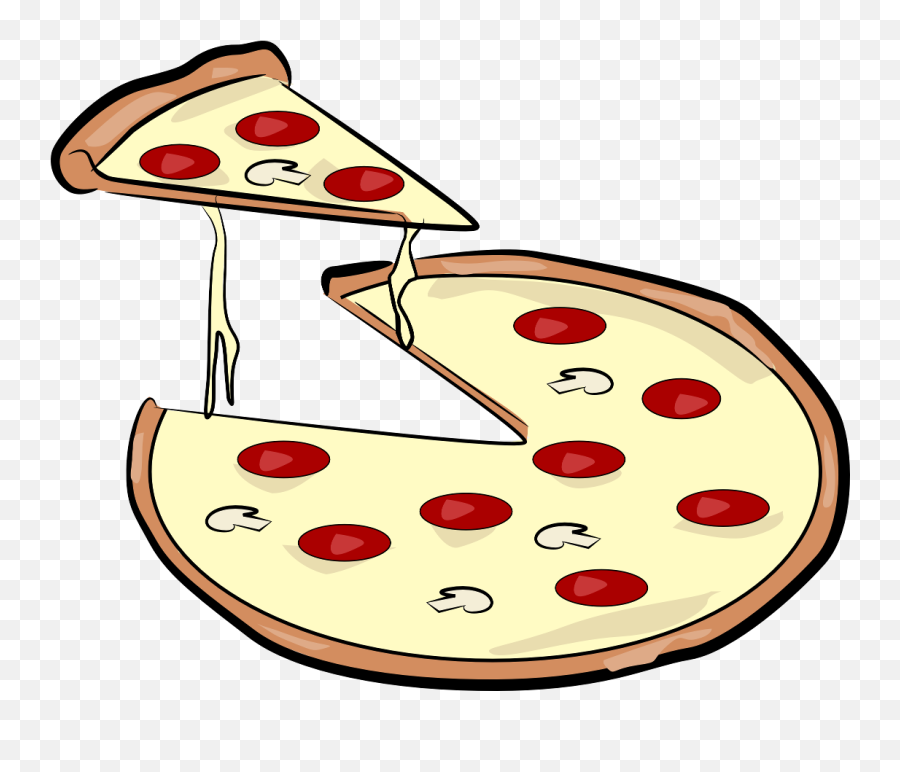 Pizza Clipart Black And White Free Images 2 - Clipartix Pizza Pie Clipart Png,Pizza Emoji Png