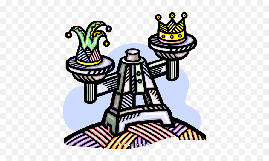 Download Crown And Jester Hat - Clip Art Png,Jester Hat Png