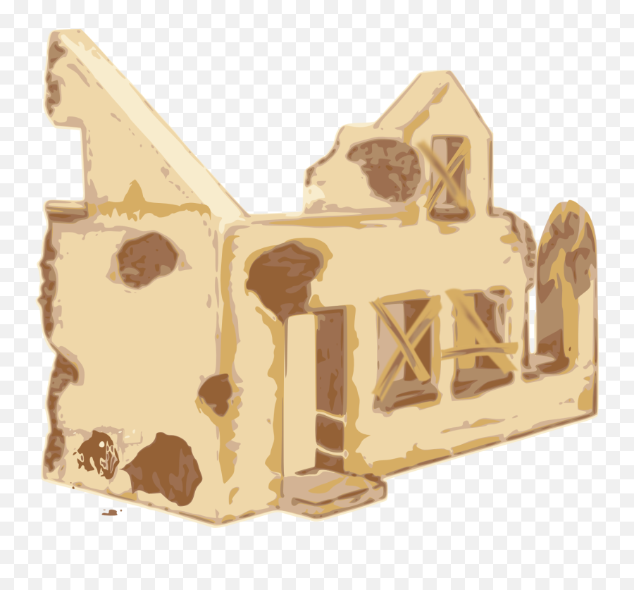 Home Clipart - Destroyed House Png Png Download Original Maison En Ruines Cliparts,Home Clipart Png