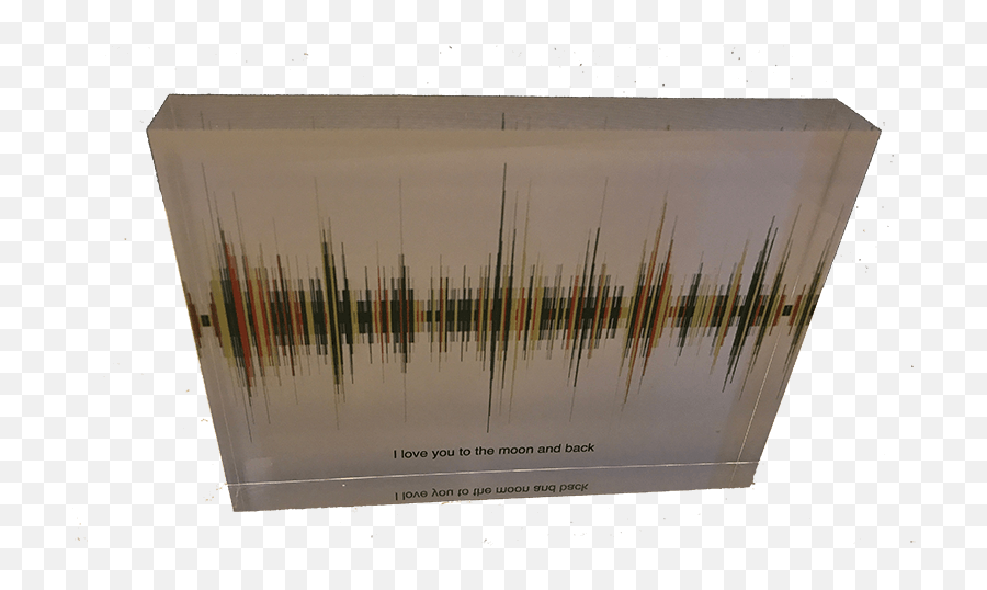 Soundwave Art Acrylic Block - Reflection Png,Sound Wave Transparent
