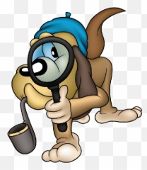 Funny Dogs - Cartoon Images Detective png