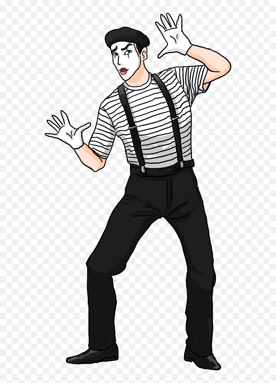 Actor Clipart Mime - Mime Clipart Png Transparent Cartoon Mime Clipart Png,Acting Png