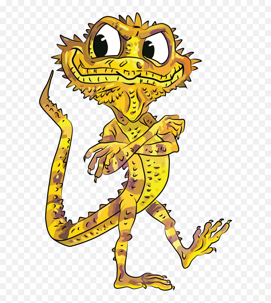 Reptilias - Cartoon Bearded Dragon Png,Bearded Dragon Png