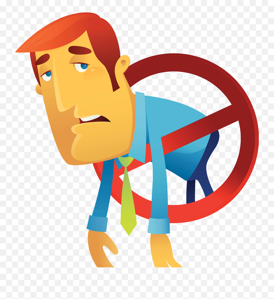 Depressed - Cartoon Tired Working Man,Tired Png - free transparent png  images 