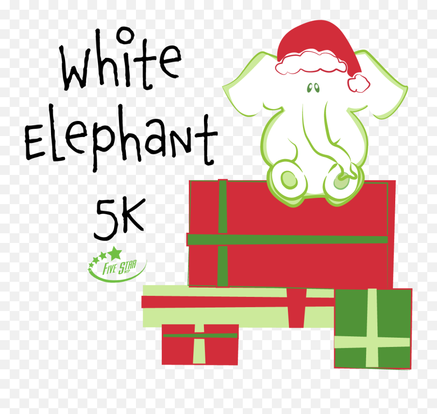 White Elephant 5k - Christmas Png,White Elephant Png