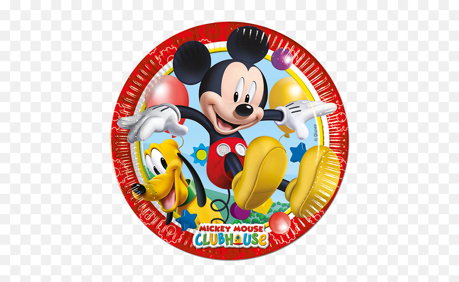 Mickey Mouse Clubhouse Circle Plates - Mickey Mouse Club Circle Png,Mickey Mouse Clubhouse Png