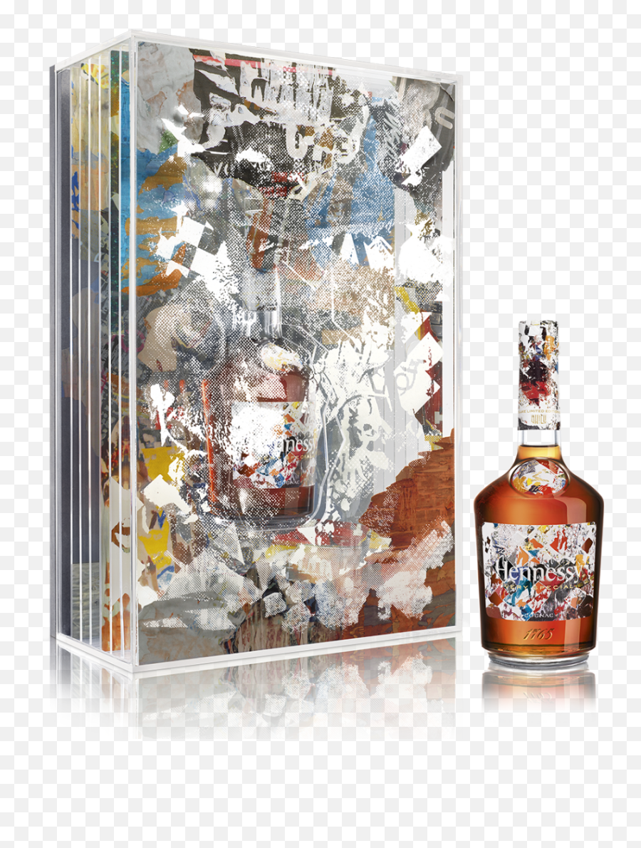 Hennessy And Street Artist Vhils Unveil - Vhils Hennessy Png,Hennessy Bottle Png