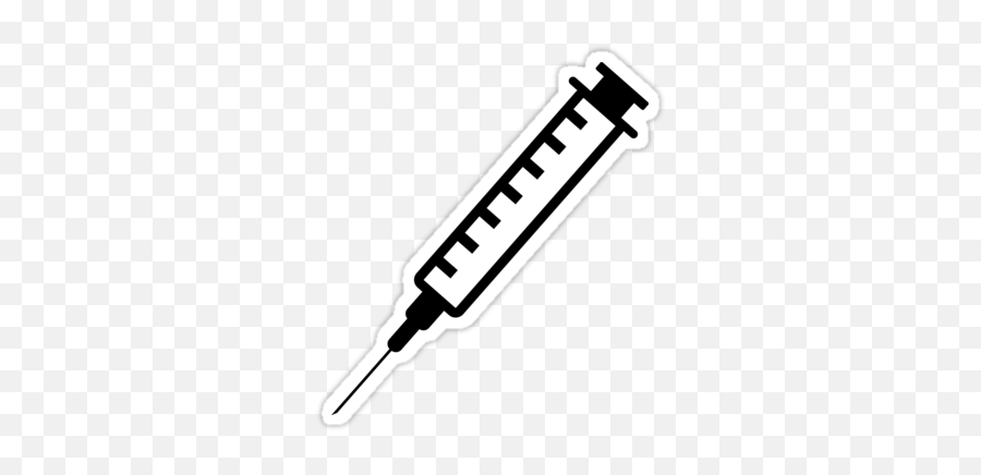 Sticker Featuring An Illustration Of A Hypodermic Needle Png Syringe Transparent