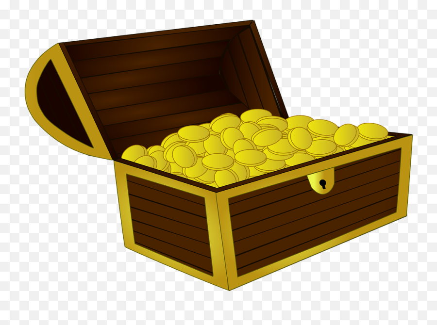 Treasure Chest Vector Png Image - Clipart For Gold,Treasure Chest Png
