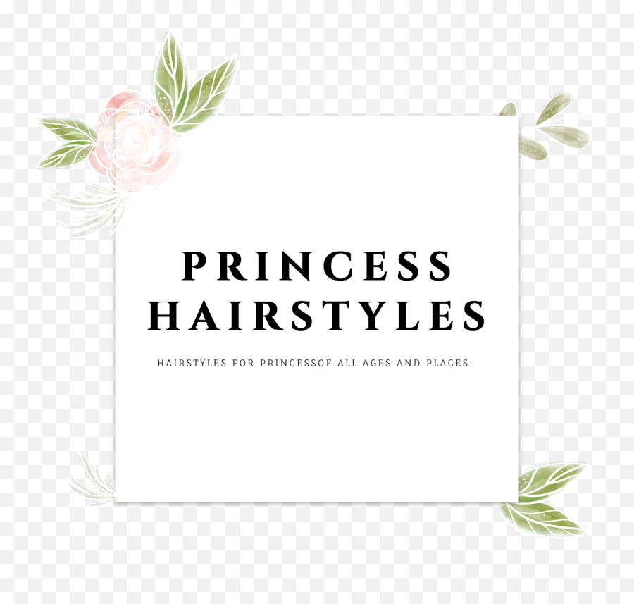 Girls Princess Hairstyles Png One Side - Floral,Honeysuckle Png