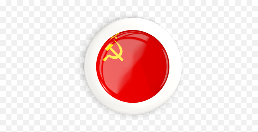 White Framed Round Button - Circle Png,Soviet Union Png
