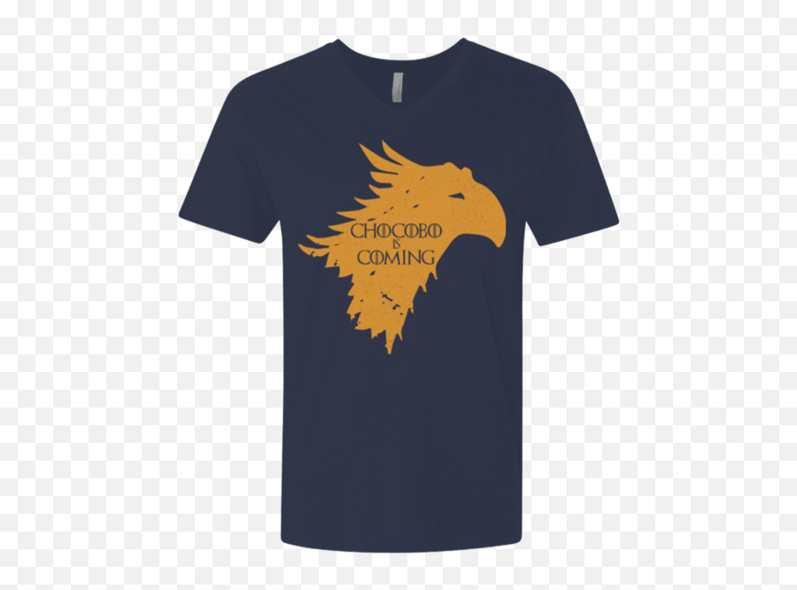 Chocobo Is Coming Menu0027s Premium V - Neck Winter Is Coming Png,Chocobo Png