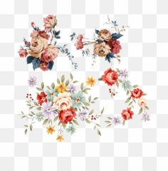 Flowers Clipart Png - Chinese Flower Png Image Burgundy Flowers Vintage Illustration Png,Flowers Clipart Png