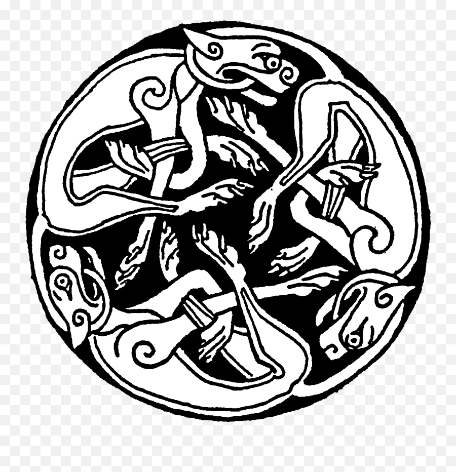 Fileceltic Rond Chienpng - Wikimedia Commons Gripping Beast Viking Art,Celtic Png
