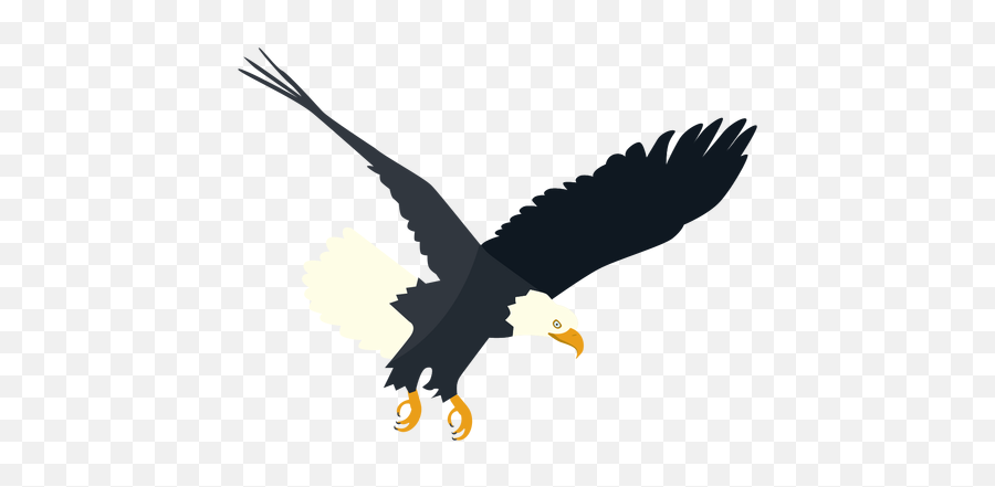 Bald Eagle Diving Flat - Cb Eagle Background Hd Png,Aguila Png