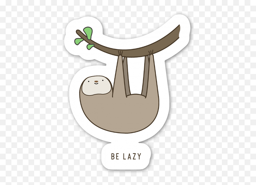 Lazy Sloth - Sloth Sticker Png,Lazy Png
