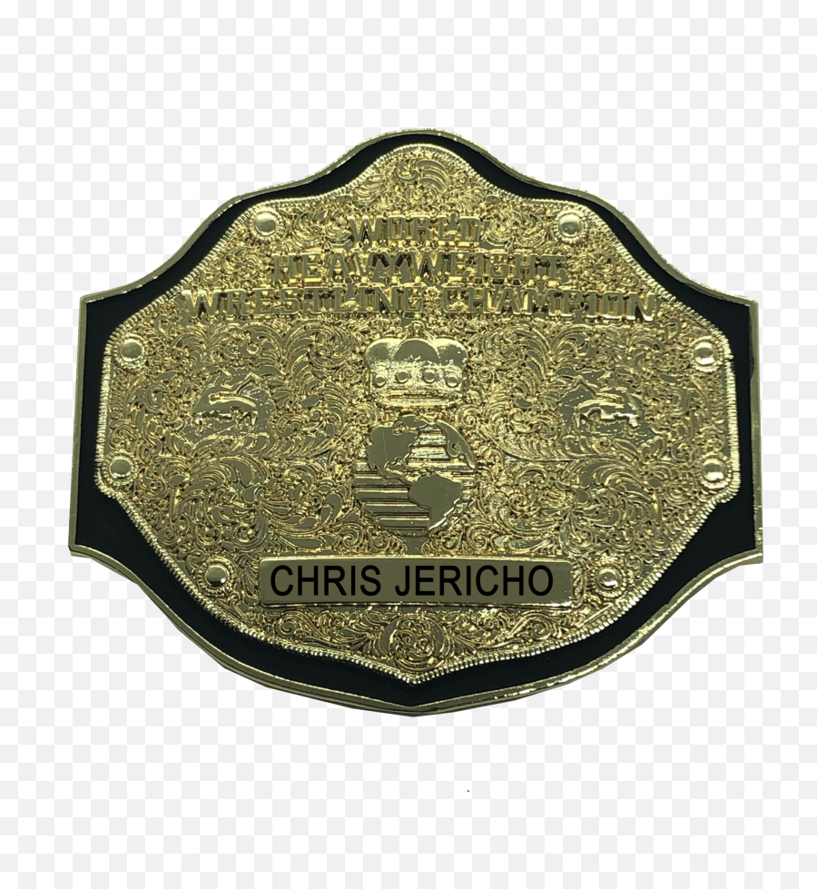 Chris Jericho Wwe Wcw Big Gold Title Championship Belt Pin - Wcw Championship Belt Png,Chris Jericho Png