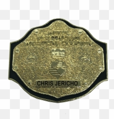 Chris Jericho Wwe Wcw Big Gold Title Championship Belt Pin - Wcw Championship Belt Png,Chris Jericho Png