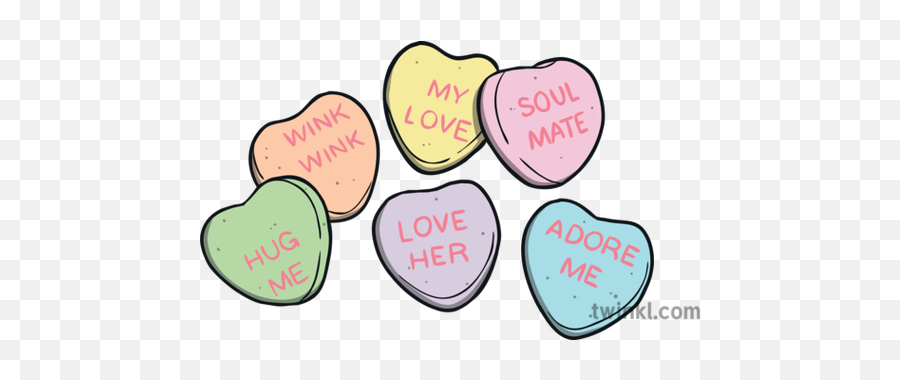 Candy Hearts Illustration - Day Png,Candy Hearts Png