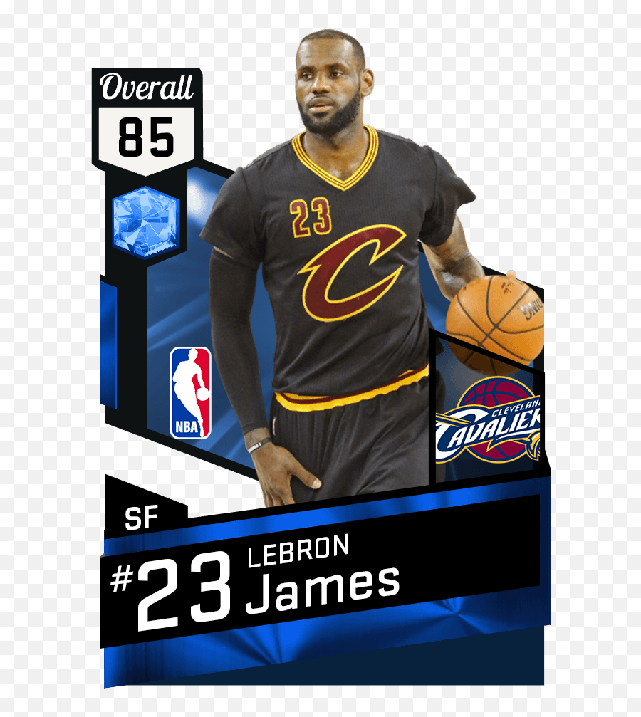 Mtdb Nba 2k17 - Lebron James 2k17 Cards Png,Lebron James Dunk Png