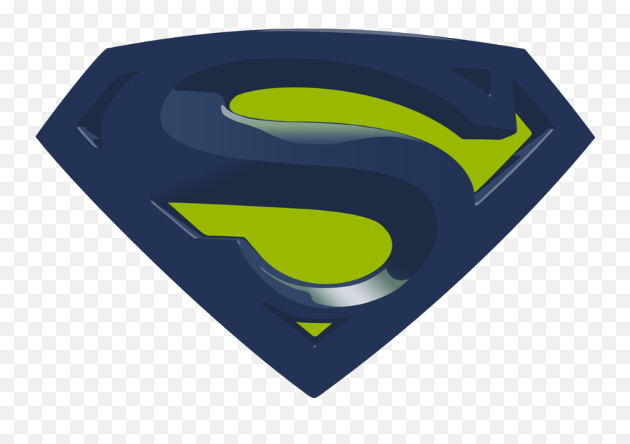 Download Hd Superman Logo - Superman Logo In Green Superman Logo Blue And Green Png,Superman Image Logo