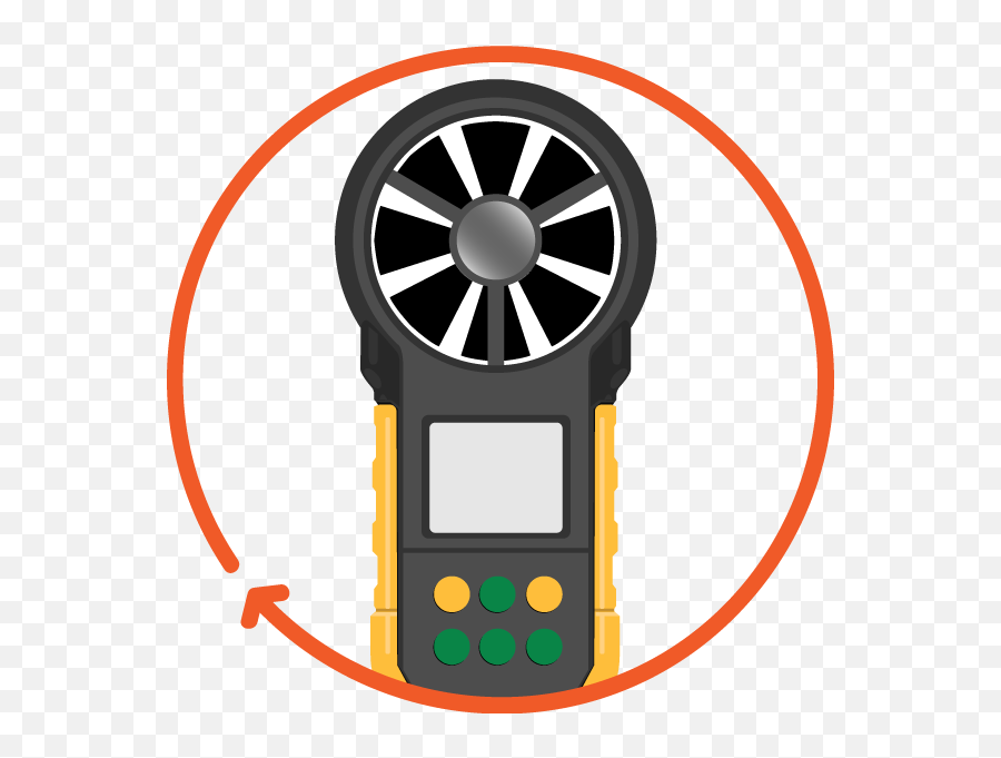 Handheld Windmeter And Anemometers - Portable Png,Measuring Icon