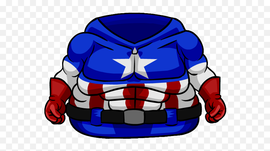 Captain America Bodysuit Club Penguin Wiki Fandom - Dibujo Traje Capitan America Png,Captain Marvel Icon