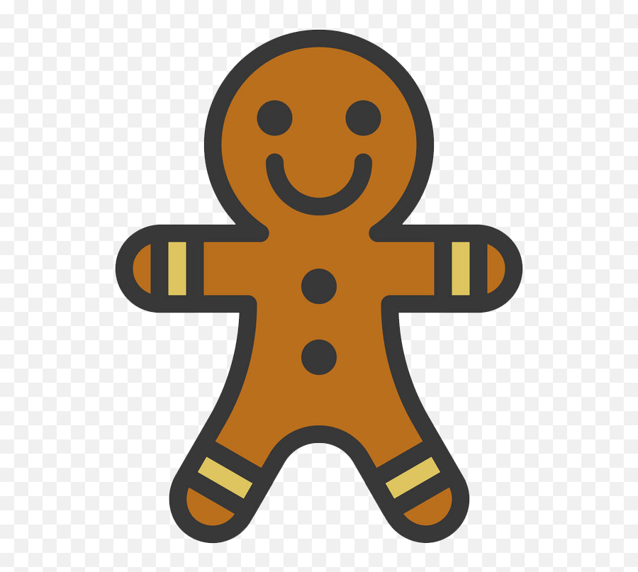 Gingerbread Man Icon Clipart Transparent - Clipart World Happy Png,Orange Person Icon
