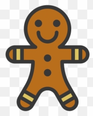 Gingerbread Man Icon Clipart Transparent - Clipart World Happy Png,Orange Person Icon