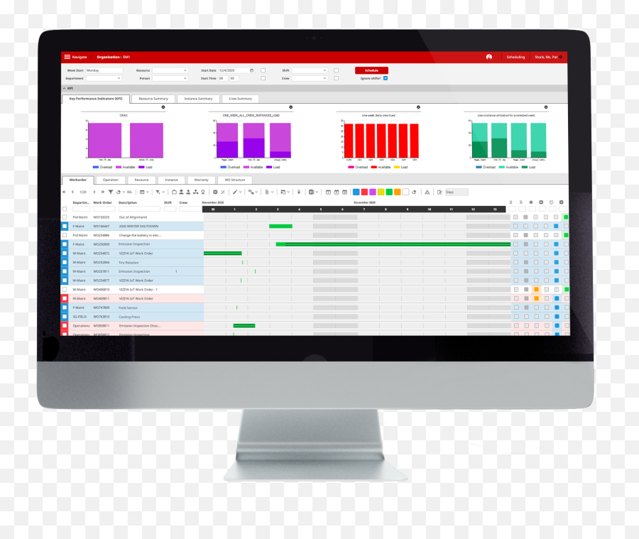 Maintenance Planning U0026 Scheduling Software Prometheus Platform - Smart Device Png,Changing Icon Size In Windows 8