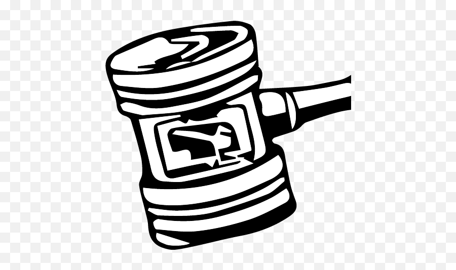 Download Gavel Icon Blk - Gavel Full Size Png Image Pngkit Cylinder,Gavel Icon Png
