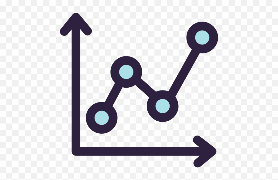 Line Chart - Free Business Icons Graph Vector Image Png,Line Chart Icon
