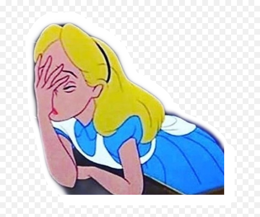 Cansada Freetoedit Sticker By Ingkarenbaltazarvera - Fictional Character Png,Alice In Wonderland Icon