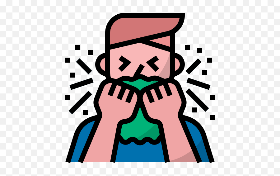 Sick Covid19 Coronavirus Cover Coughs Sneezes Hygiene - Health Problem Icon Png,Sick Face Icon