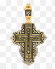 Old Believers Cross Pendant U201cblossoming Crossu201d - Christian Cross png