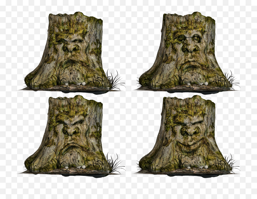 Download Tree Stump Spooky Face 02 Png Stock - Tree Stump Tree Stump,Spooky Tree Png