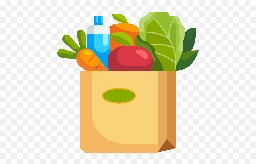 Yc Food Pantry - Yavapai College Cartoon Paper Bag With Groceries Png,Google Maps Shopping Bag Icon