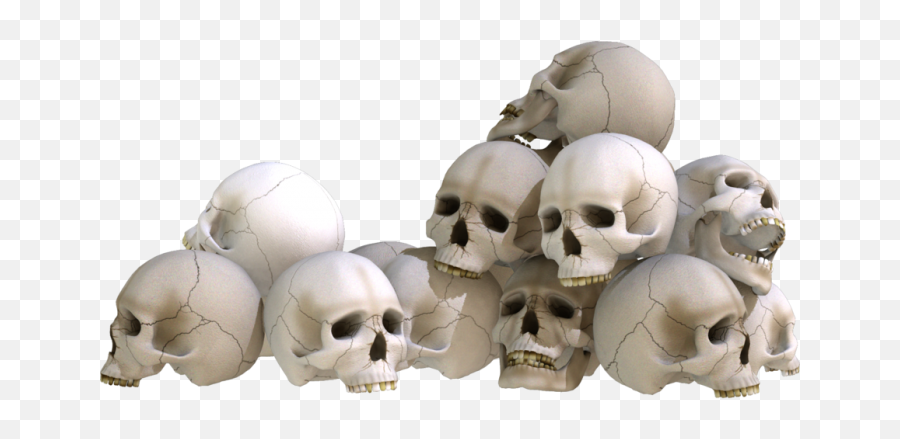 Download Hd Evil Skull Transparent - Pile Of Skulls Png,Transparent Skulls